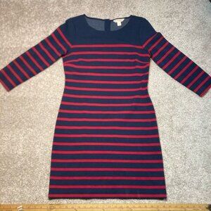 Brooks Brothers Navy & Red Striped Dress Size S